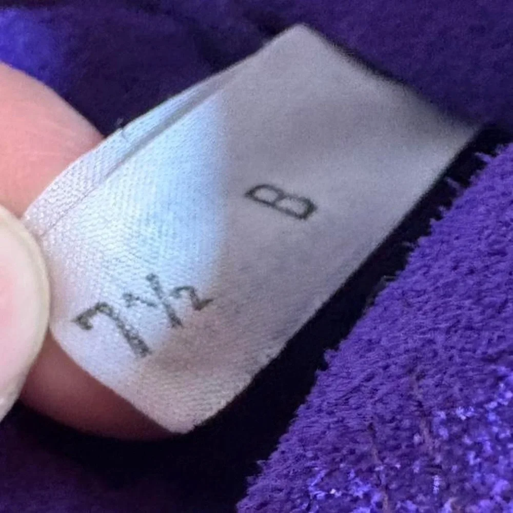 Endicot Johnson vintage vibrant purple suede pull-on knee-high boots - Picture 9 of 15